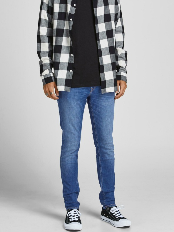 Jack & Jones Modré slim fit džínsy Jack & Jones Liam