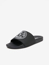 Versace Jeans Couture Čierne pánske šľapky Versace Jeans Couture Fondo Slide