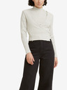 Levi's® Béžový dámsky rebrovaný zavinovací sveter/top 2v1 Levi's®