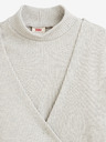 Levi's® Béžový dámsky rebrovaný zavinovací sveter/top 2v1 Levi's®