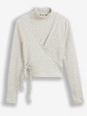 Levi's® Béžový dámsky rebrovaný zavinovací sveter/top 2v1 Levi's®