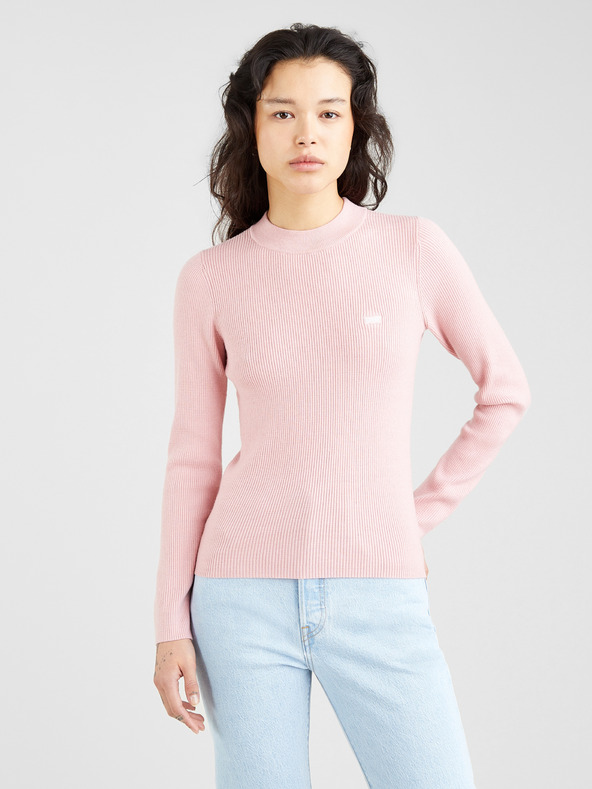 Levi's® Svetloružový dámsky sveter Levi's® Crew Rib