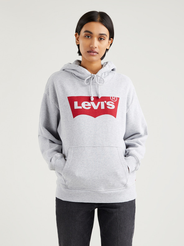 Levi's® Svetlošedá dámska mikina Levi's® s kapucňou