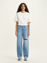 Levi's® Modré dámske džínsy Levi's® so širokými nohavicami Baggy Dad