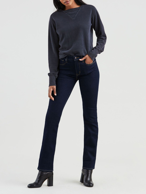 Levi's® Tmavomodré dámske džínsy Levi's® 724 rovného strihu