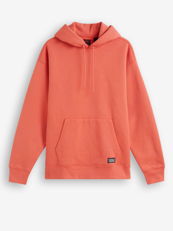 Levi's® Oranžová pánska mikina Levi's® Skate s kapucňou