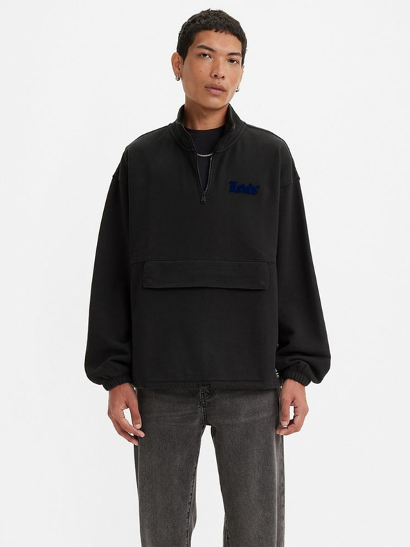Levi's® Pánska čierna mikina Levi's® RLXD Graphic Sweatshirt