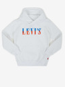 Levi's® Biela dievčenská mikina Levi's® s kapucňou