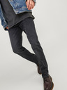 Jack & Jones Tmavosivé pánske džínsy slim fit strihu Jack & Jones Mike