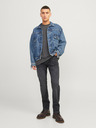 Jack & Jones Tmavosivé pánske džínsy slim fit strihu Jack & Jones Mike