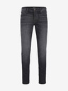 Jack & Jones Tmavosivé pánske džínsy slim fit strihu Jack & Jones Mike