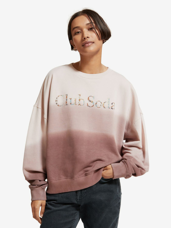Scotch & Soda Hnedá a béžová dámska mikina Scotch & Soda