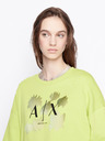 Armani Exchange Svetlozelená dámska nadrozmerná mikina Armani Exchange