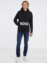 BOSS Čierna pánska mikina s kapucňou BOSS