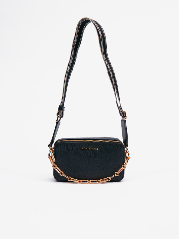 Michael Kors Čierna dámska kožená crossbody kabelka Michael Kors Xbody