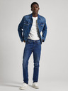 Pepe Jeans Tmavomodré pánske džínsy úzkeho strihu Pepe Jeans