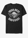 ZOOT.Fan Čierne unisex tričko ZOOT.Fan Star Wars Yoda Najlepší otec