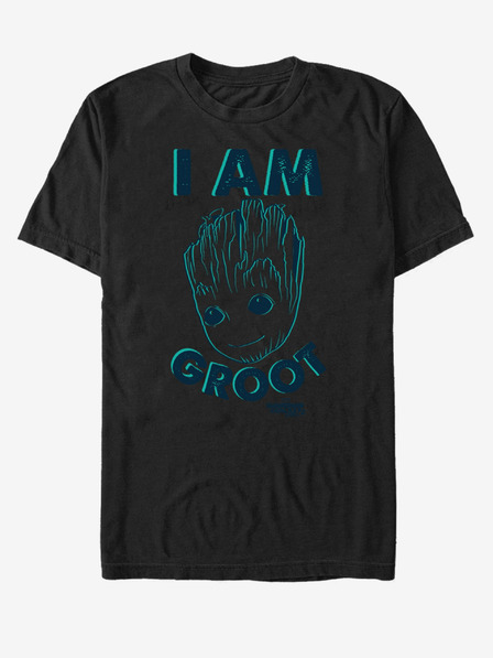 ZOOT.Fan Čierne unisex tričko I Am Groot Guardians of the Galaxy ZOOT.FAN Marvel