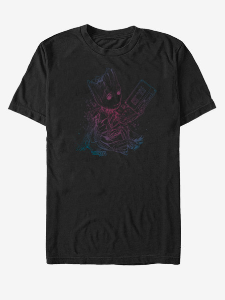 ZOOT.Fan Čierne unisex tričko Groot Guardians of the Galaxy ZOOT.FAN Marvel