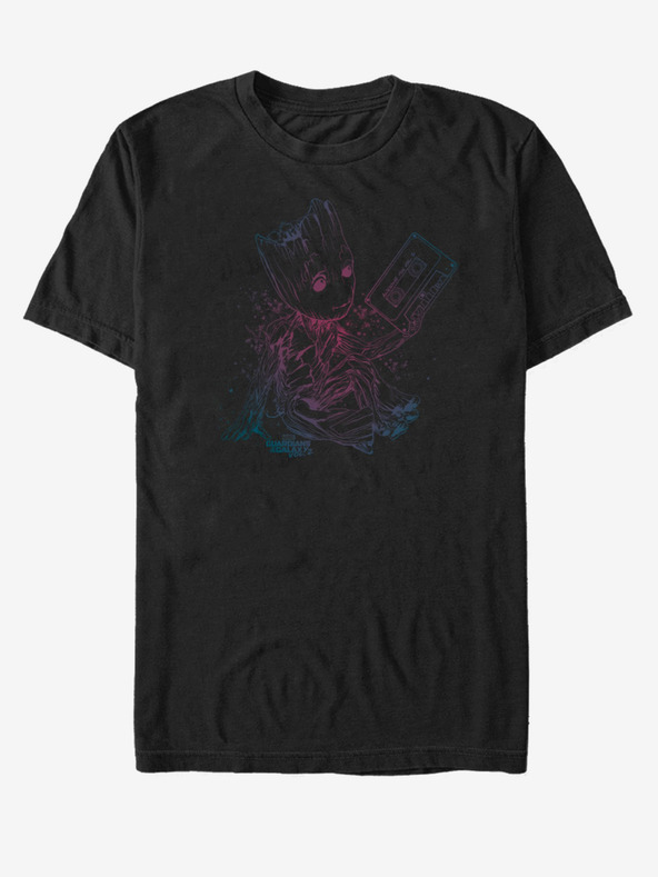 ZOOT.Fan Čierne unisex tričko Groot Guardians of the Galaxy ZOOT.FAN Marvel