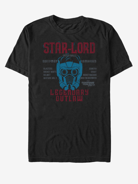 ZOOT.Fan Čierne unisex tričko Star-Lord Strážcovia Galaxie ZOOT.Fan Marvel
