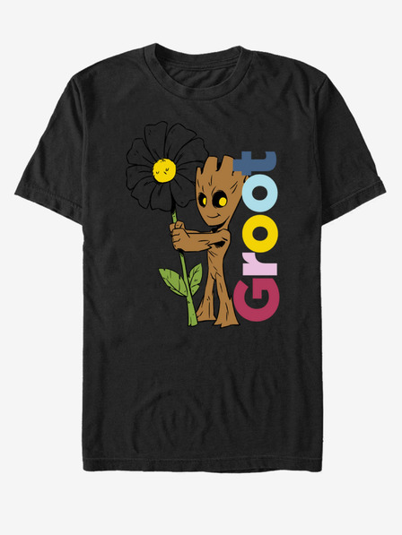ZOOT.Fan Čierne unisex tričko Groot Guardians of the Galaxy ZOOT.FAN Marvel