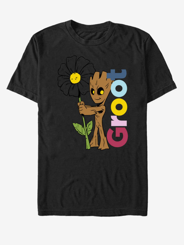 ZOOT.Fan Čierne unisex tričko Groot Guardians of the Galaxy ZOOT.FAN Marvel