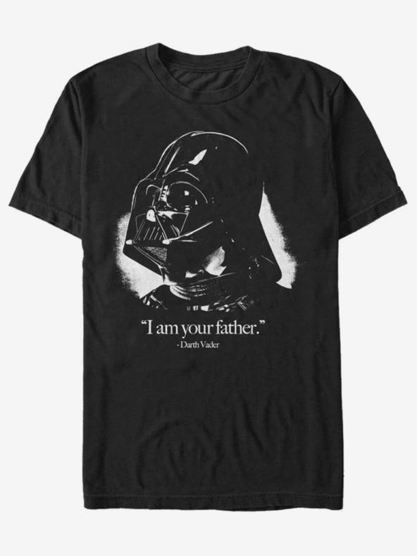 ZOOT.Fan Čierne unisex tričko ZOOT.Fan Star Wars Vader is the Father