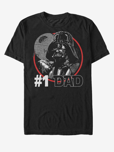 ZOOT.Fan Čierne unisex tričko ZOOT.Fan Star Wars Najlepší otec