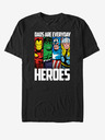 ZOOT.Fan Čierne unisex tričko ZOOT.Fan Marvel Everyday Hero Dad
