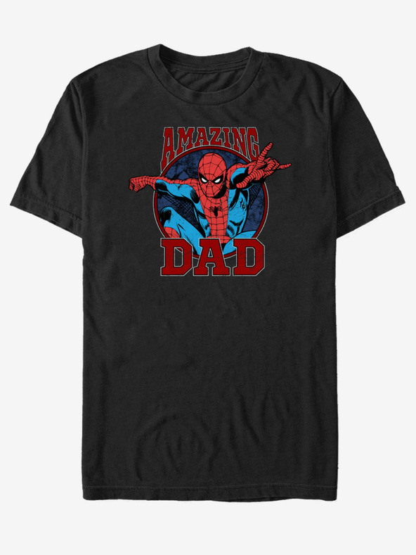 ZOOT.Fan Čierne unisex tričko ZOOT.Fan Marvel Amazing Dad