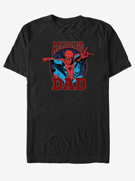 ZOOT.Fan Čierne unisex tričko ZOOT.Fan Marvel Amazing Dad