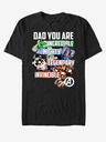 ZOOT.Fan Čierne unisex tričko ZOOT.Fan Marvel Avenger Dad