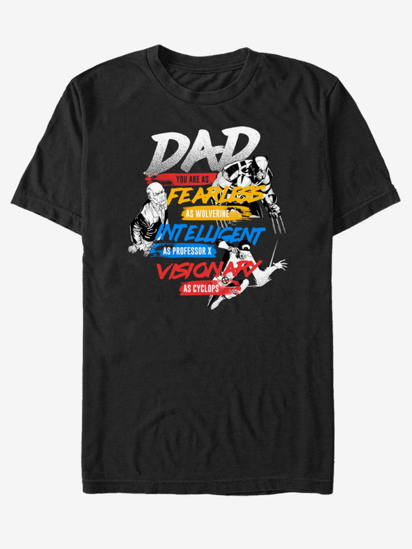 ZOOT.Fan Čierne unisex tričko ZOOT.Fan Marvel X-Dad