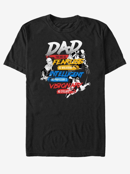ZOOT.Fan Čierne unisex tričko ZOOT.Fan Marvel X-Dad