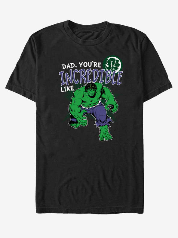 ZOOT.Fan Čierne unisex tričko ZOOT.Fan Marvel Incredible Like Dad