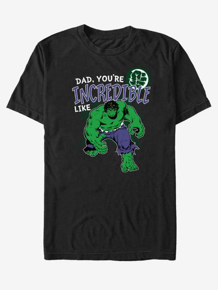 ZOOT.Fan Čierne unisex tričko ZOOT.Fan Marvel Incredible Like Dad