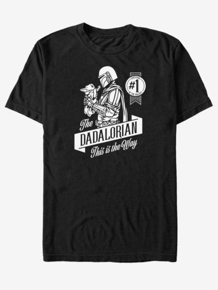 ZOOT.Fan Čierne unisex tričko ZOOT.Fan Star Wars Mando Bočný záber