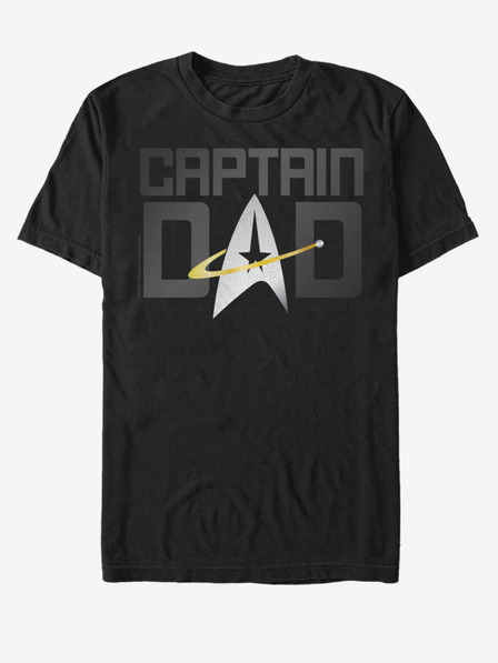 ZOOT.Fan Čierne unisex tričko ZOOT.Fan Paramount Captain Dad