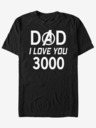 ZOOT.Fan Čierne unisex tričko ZOOT.Fan Marvel Dad 3000