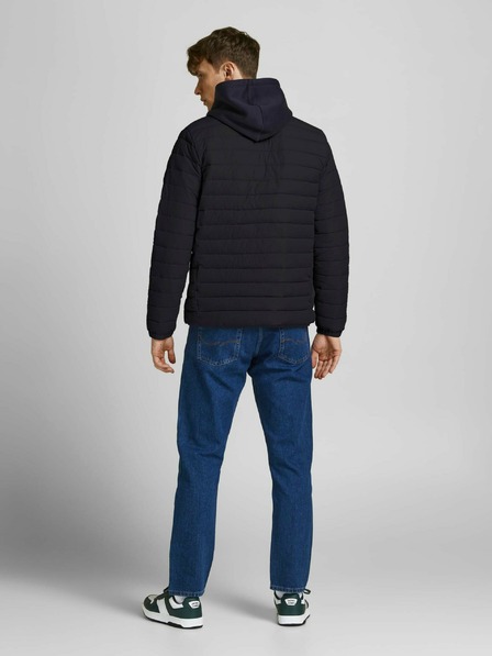 Jack & Jones Čierna prešívaná bunda Jack & Jones Puffer