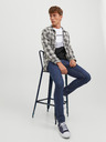 Jack & Jones Modré pánske džínsy rovného strihu Jack & Jones Glenn