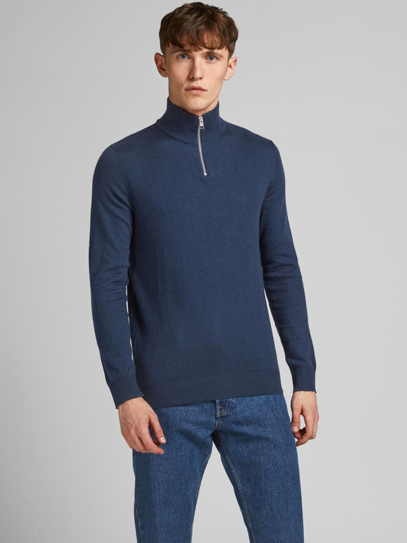 Jack & Jones Tmavomodrý pánsky sveter Jack & Jones Emil