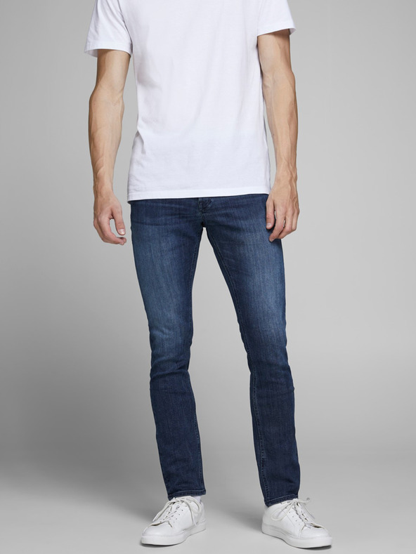 Jack & Jones Modré slim fit džínsy Jack & Jones Glenn