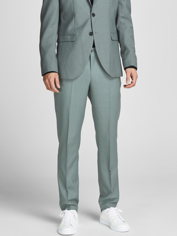 Jack & Jones Zelené pánske nohavice Jack & Jones Solaris