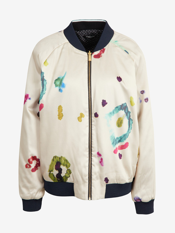 Scotch & Soda Krémový dámsky obojstranný bomber Scotch & Soda