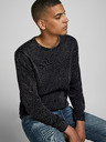 Jack & Jones Čierny sveter Jack & Jones Leo