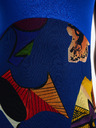 Desigual Modré dámske vzorované midi šaty Desigual Lin Lacroix