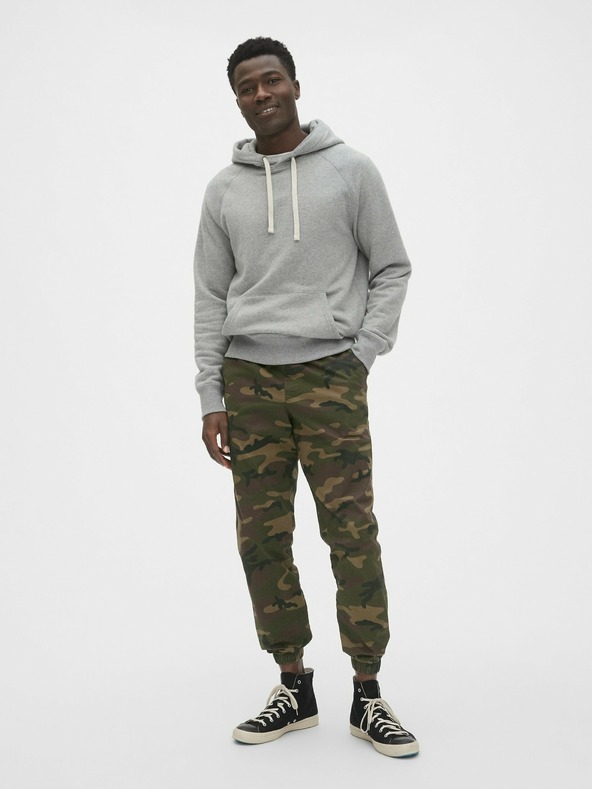 GAP Nohavice slim canvas joggers GapFlex GAP