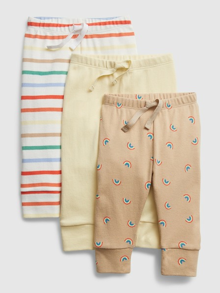 GAP Baby bavlnené tepláky, 3 ks GAP